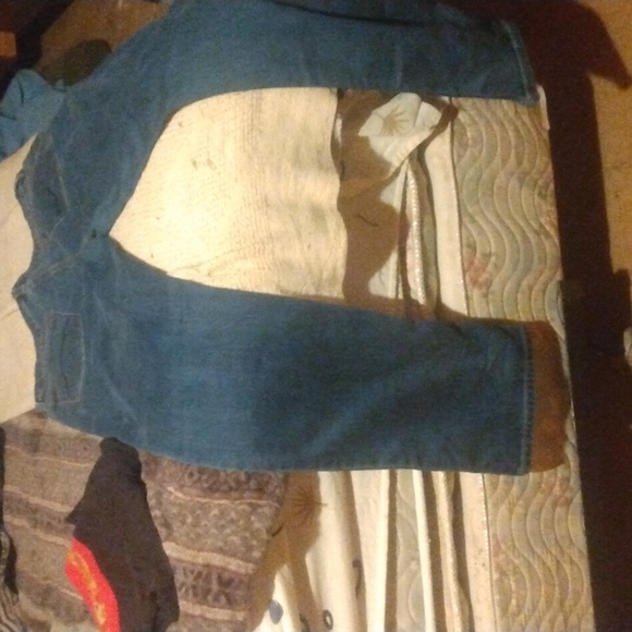 Blue Mountain Brand Women's Jeans Size 12 boot cut dark blue high waist - Picture 7 of 7